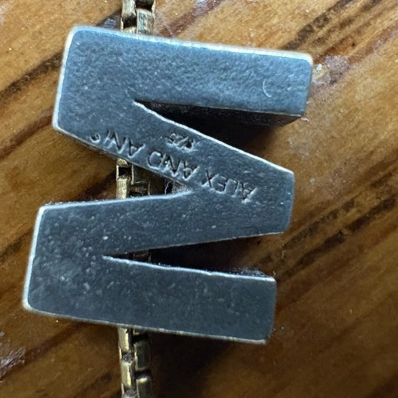 Alex and Ani Sterling Silver Army Bracelet & Stretch Beaded Army Bracelet EUC - Picture 5 of 11